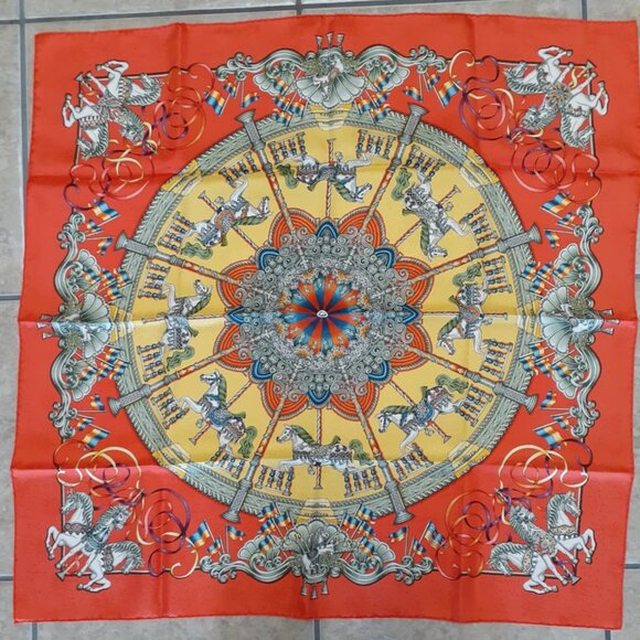 *FLASH SALE!* Hermes Scarf - Luna Park Carre 90 - With Authentic Box! - Picture 1 of 7